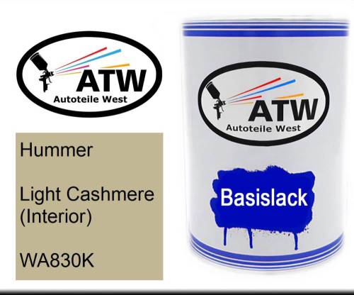 Hummer, Light Cashmere (Interior), WA830K: 500ml Lackdose, von ATW Autoteile West.